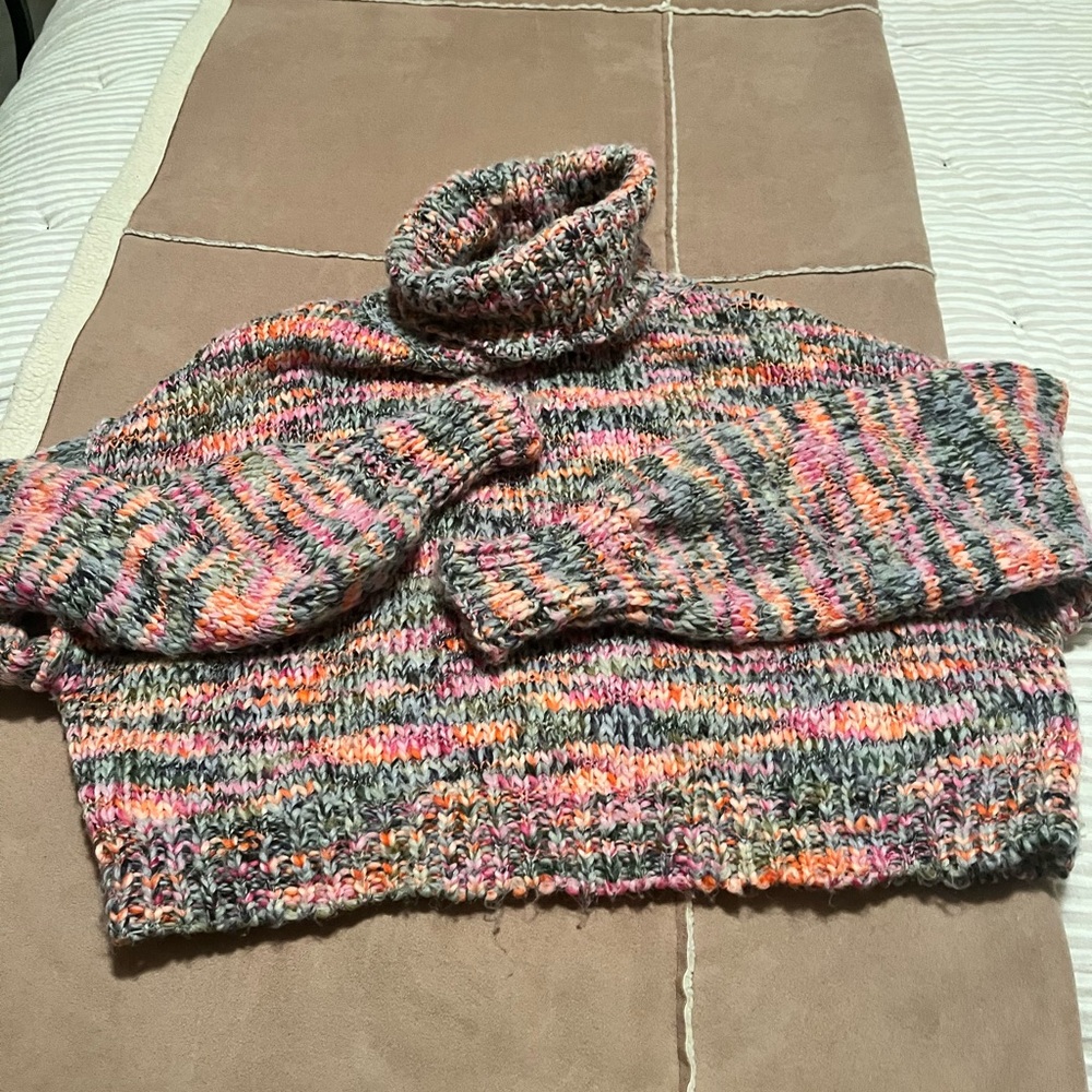 Multicolor Turtleneck Sweater